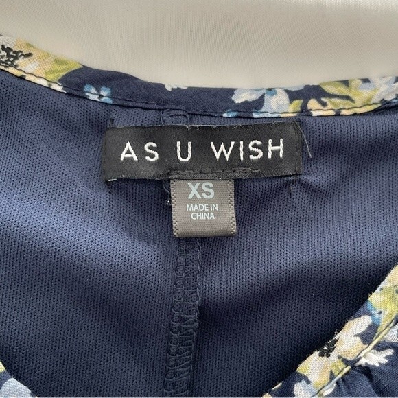 NWT As U Wish Slip Dress Floral Size XS - Picture 5 of 8